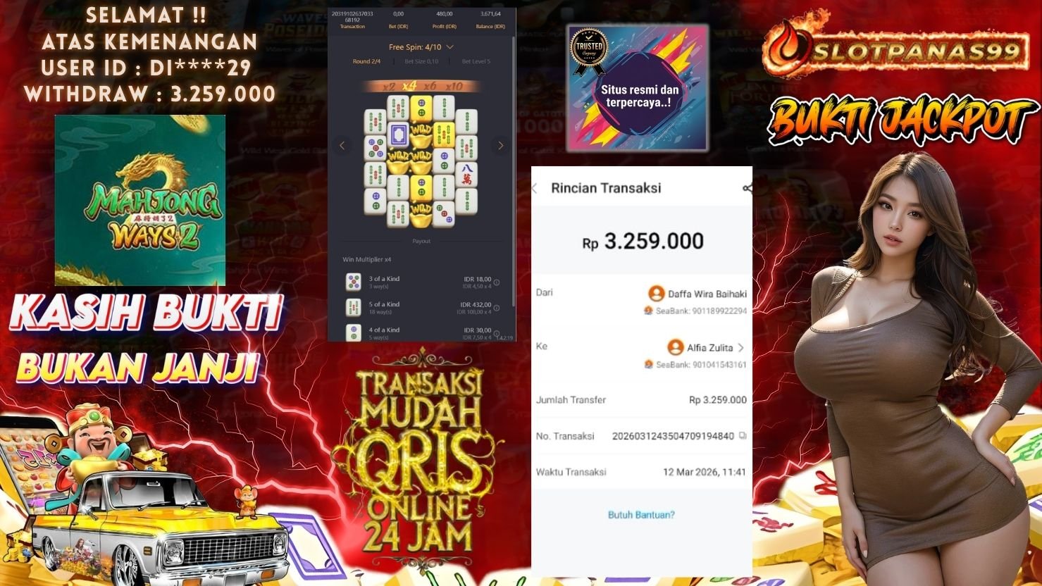 SLOTPANAS99 JACKPOT SLOT MAHJONG WAYS 2